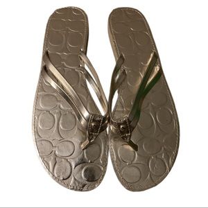 Coach juney flip flops Clearance